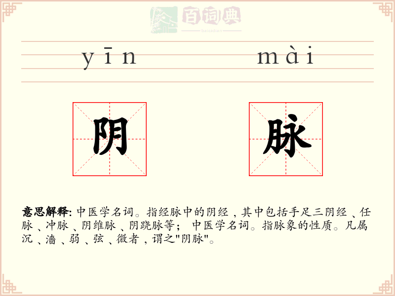 阴脉