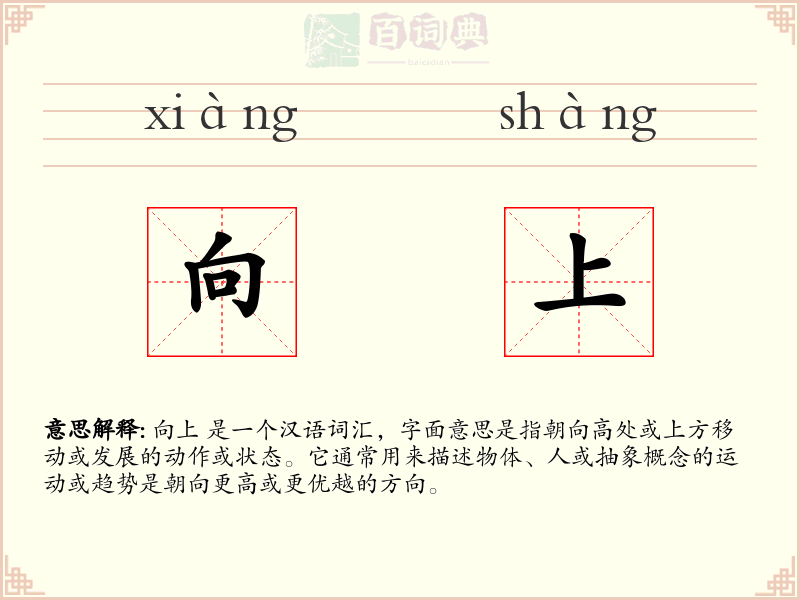 向上
