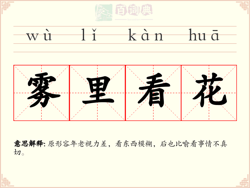 雾里看花
