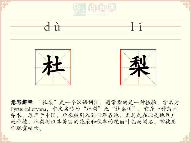 杜梨