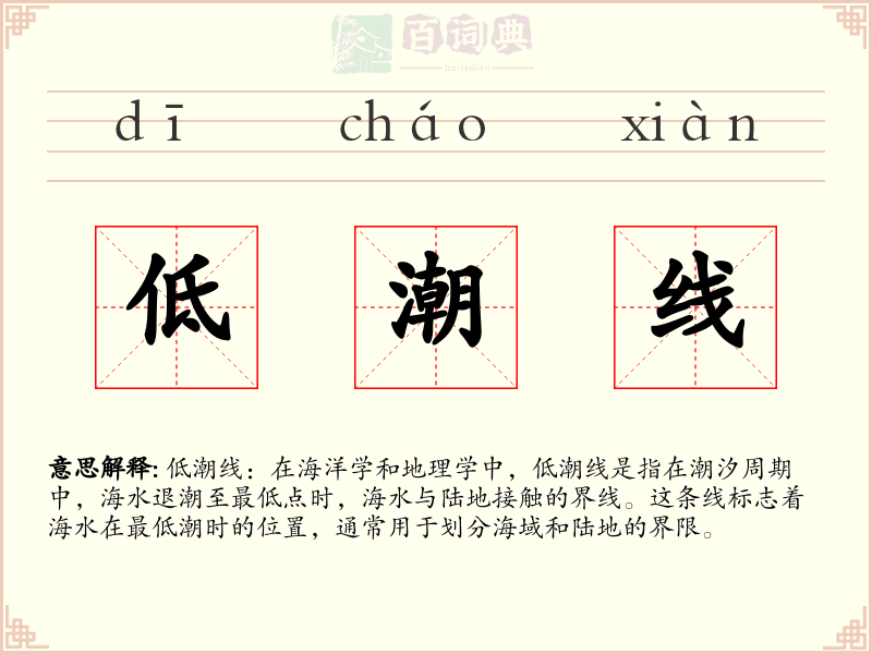 低潮线