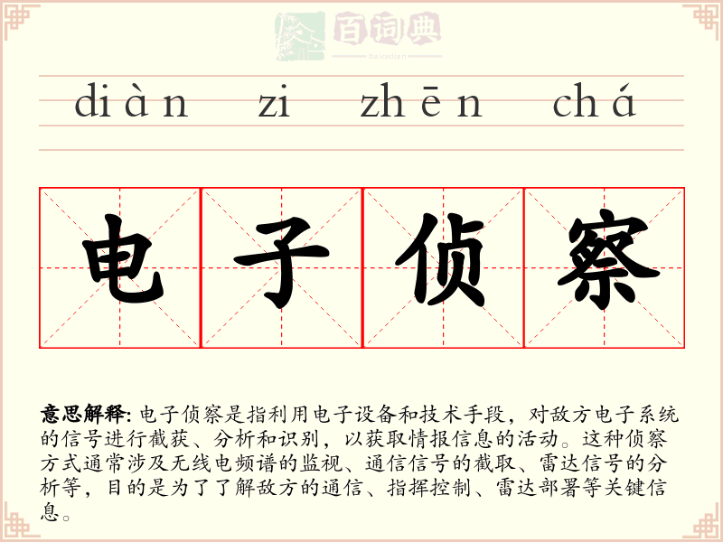 电子侦察