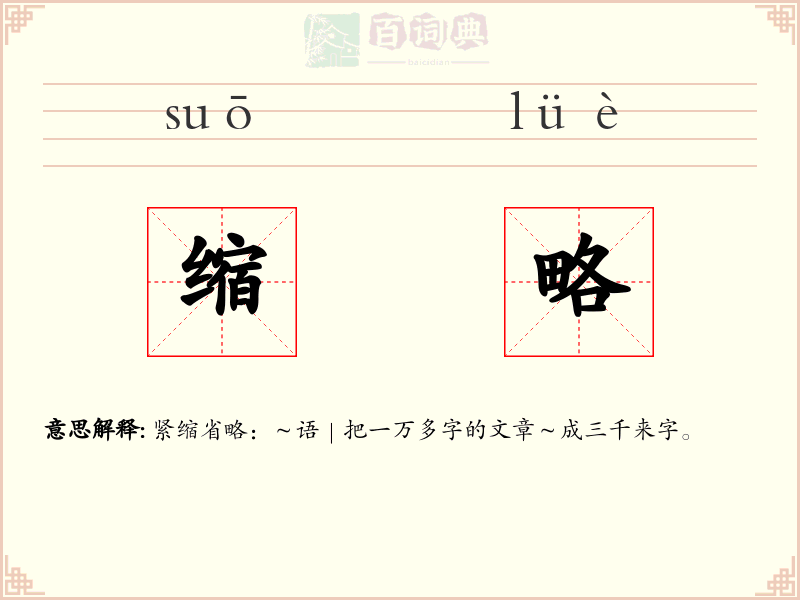 缩略