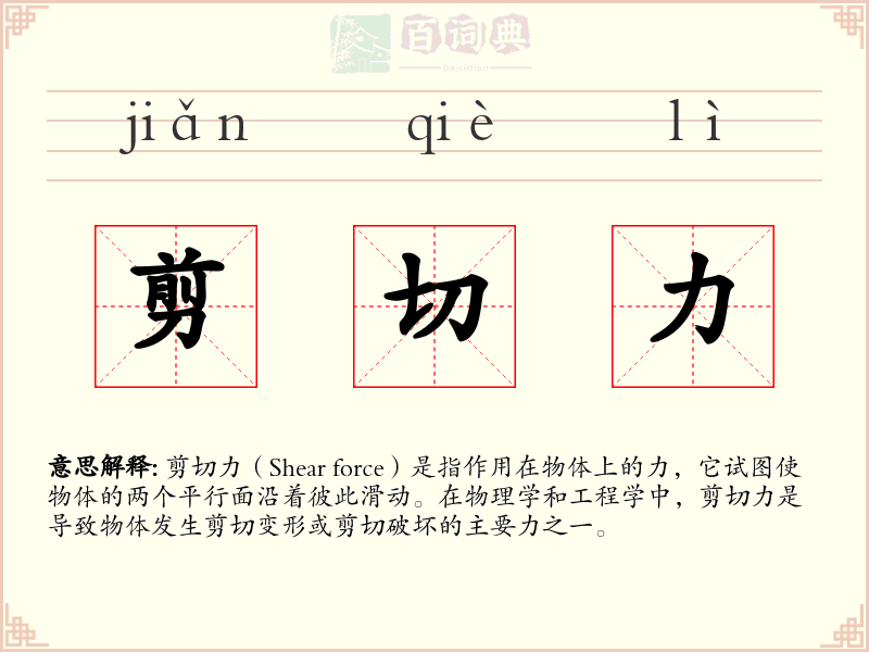 剪切力