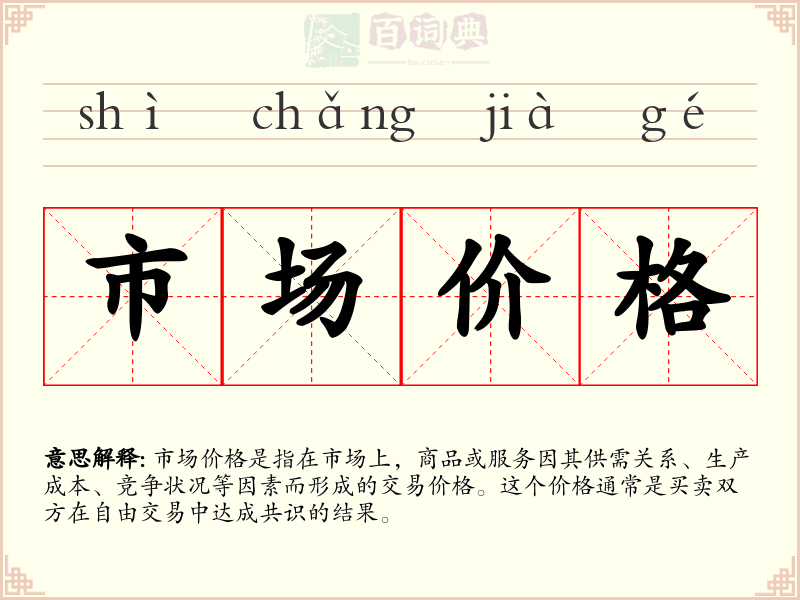 市场价格