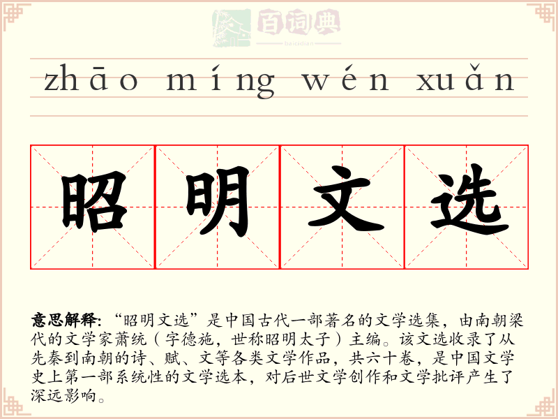 昭明文选
