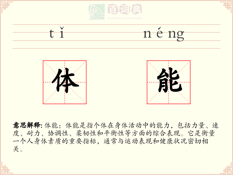 体能
