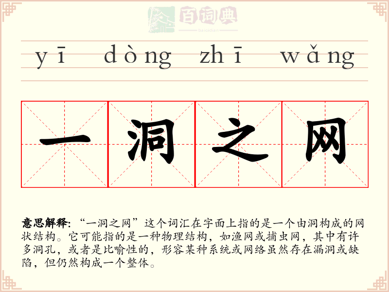 一洞之网