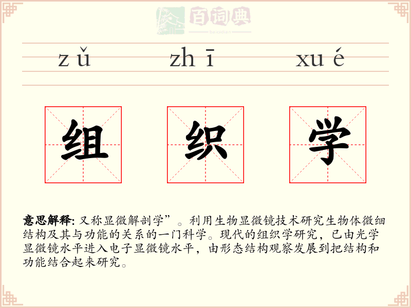 组织学