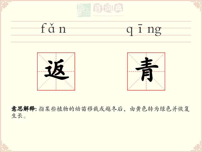 返青