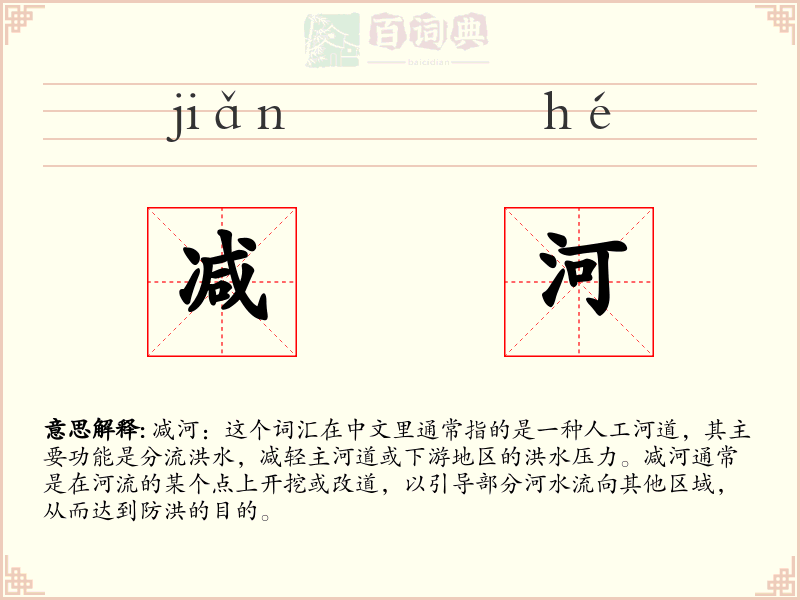 减河