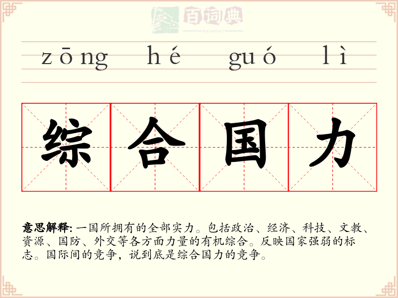 综合国力