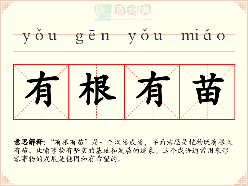 有根有苗
