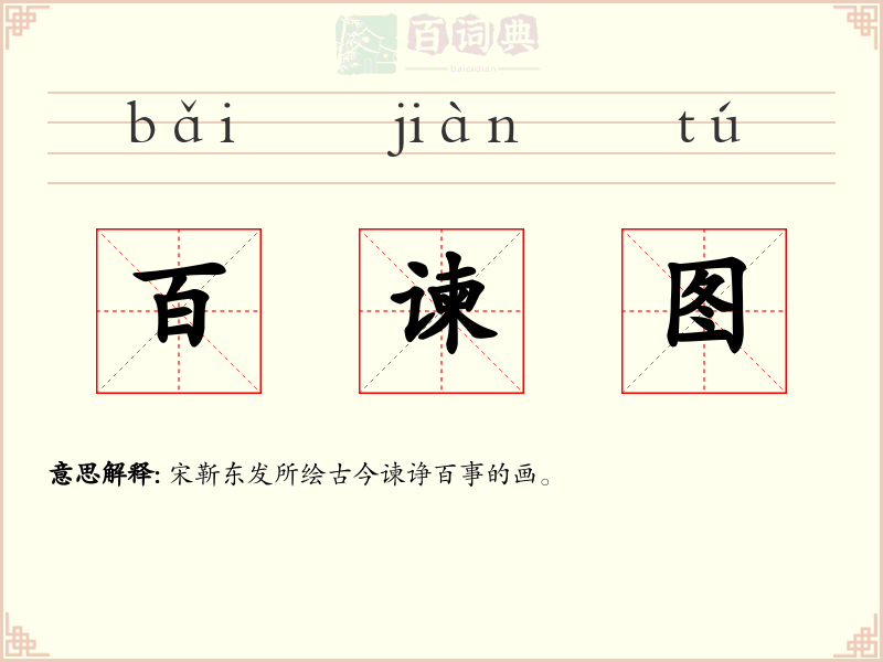 百谏图