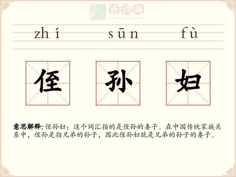 侄孙妇
