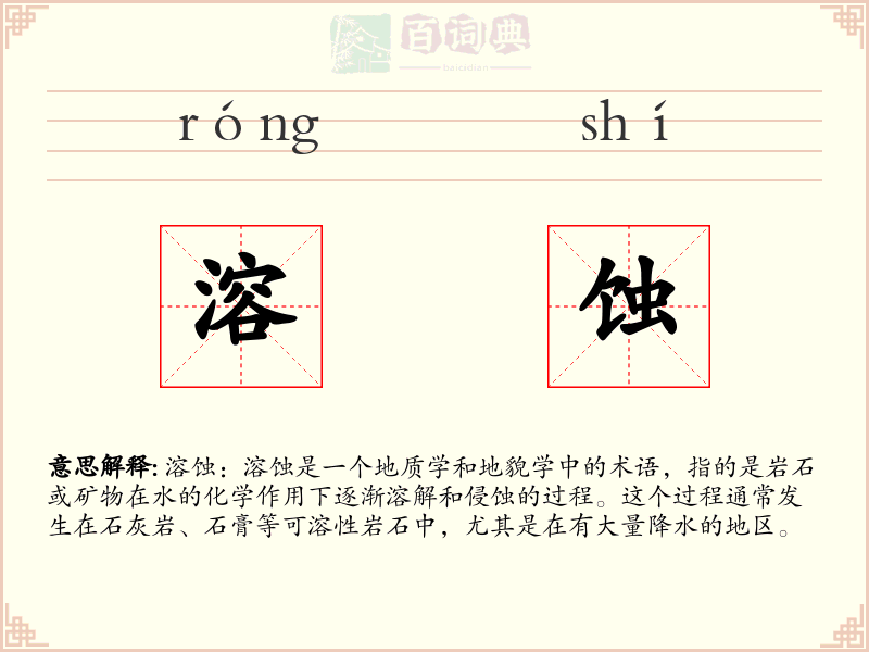 溶蚀