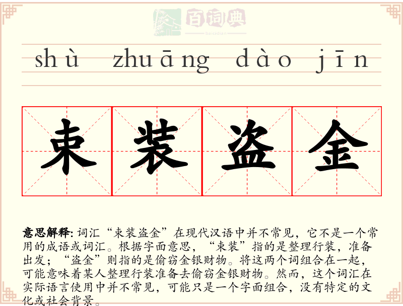 束装盗金