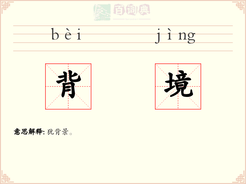 背境