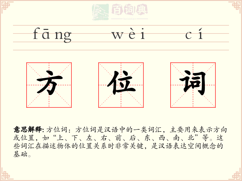 方位词