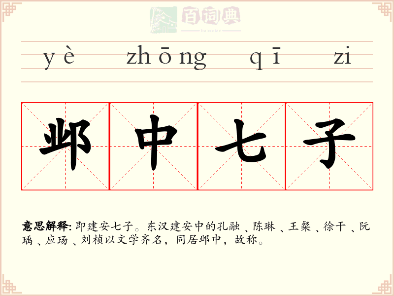 邺中七子