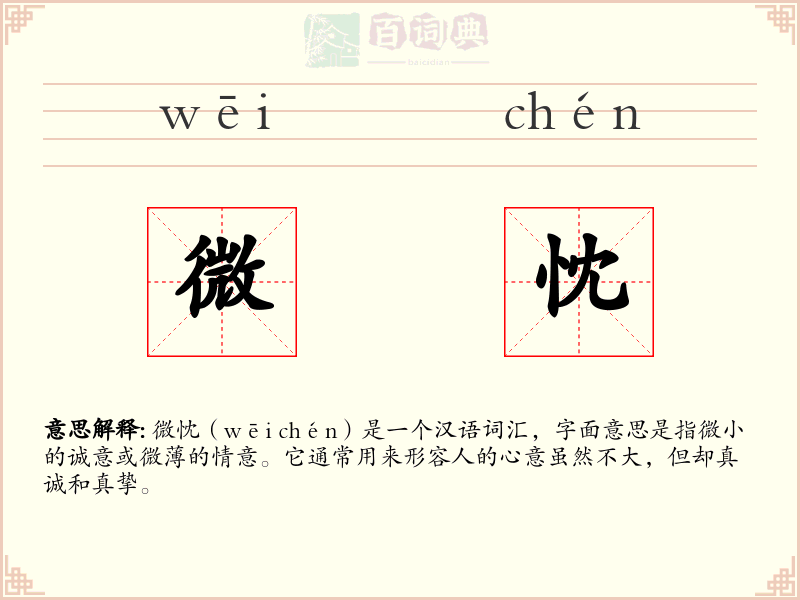 微忱