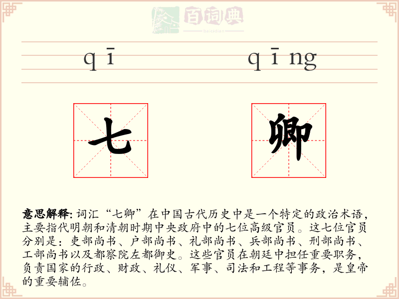 七卿