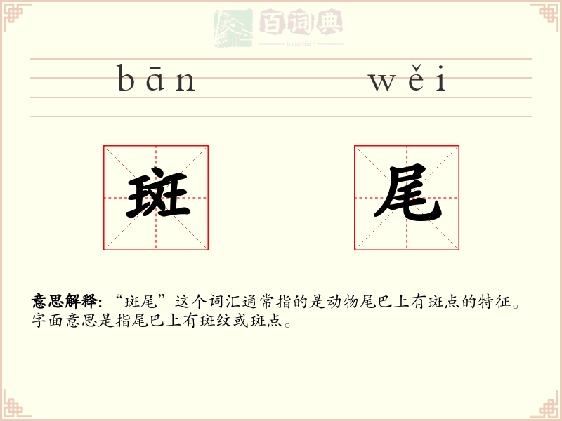 斑尾