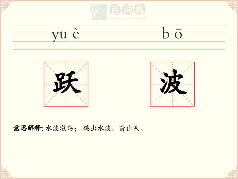 跃波