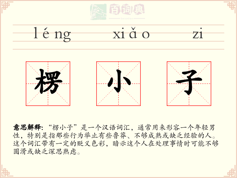 楞小子