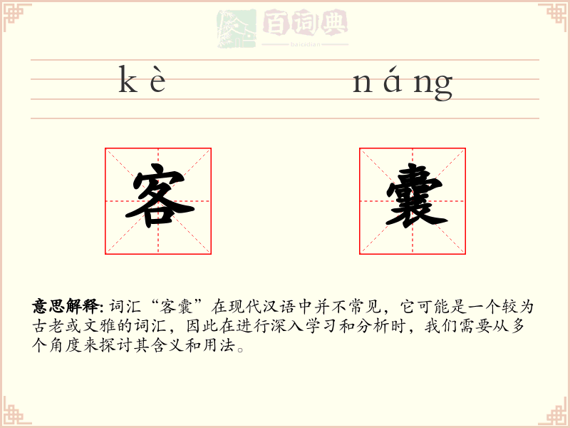 客囊
