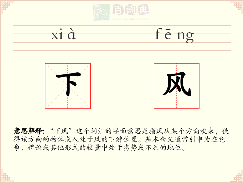 下风