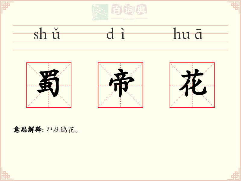 蜀帝花