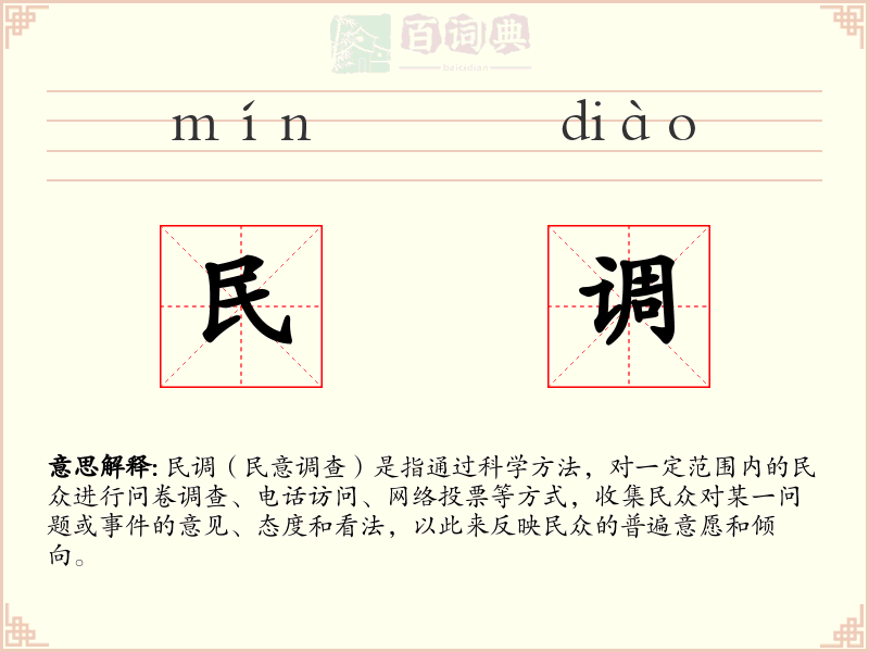 民调