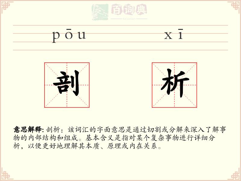 剖析