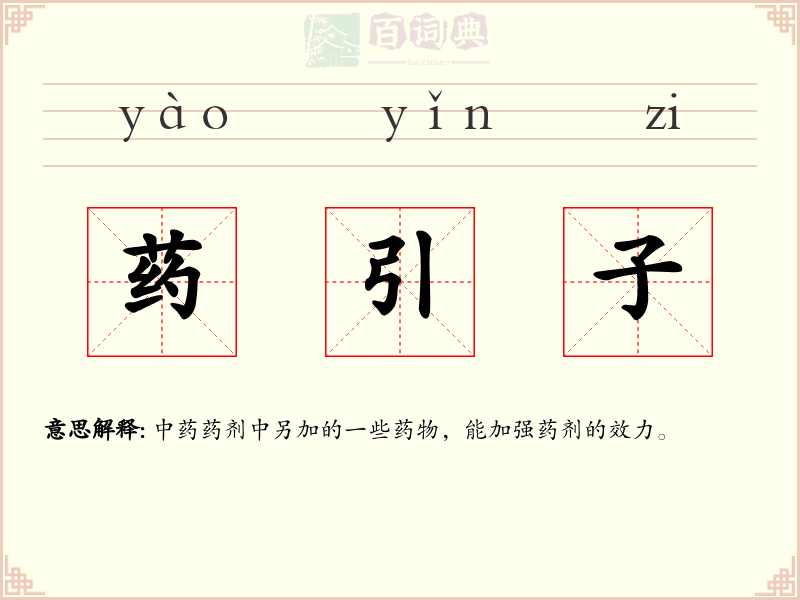 药引子