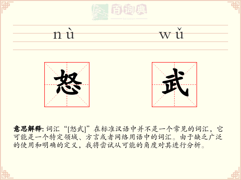 怒武