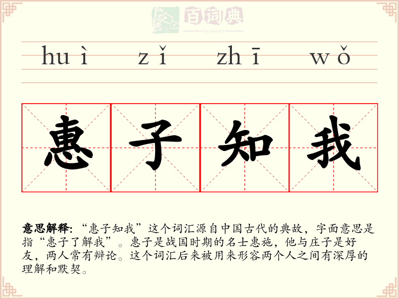 惠子知我