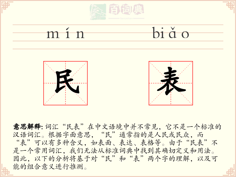 民表