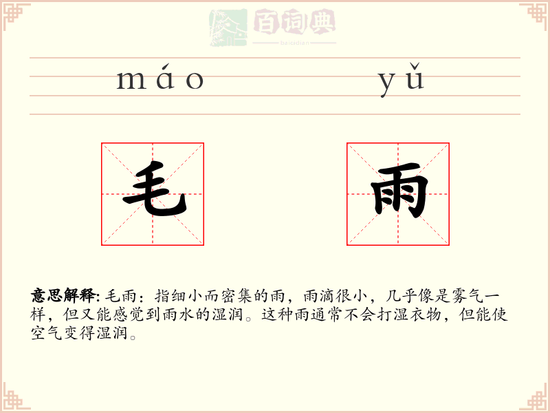 毛雨