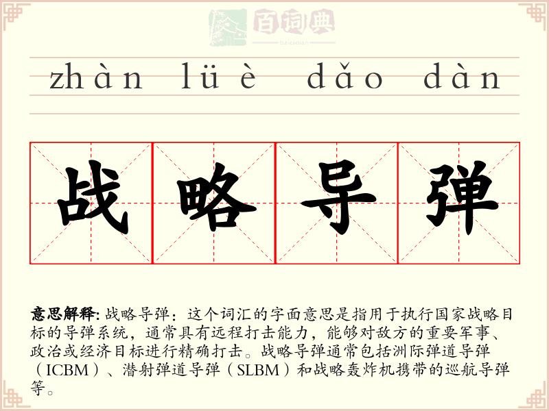 战略导弹
