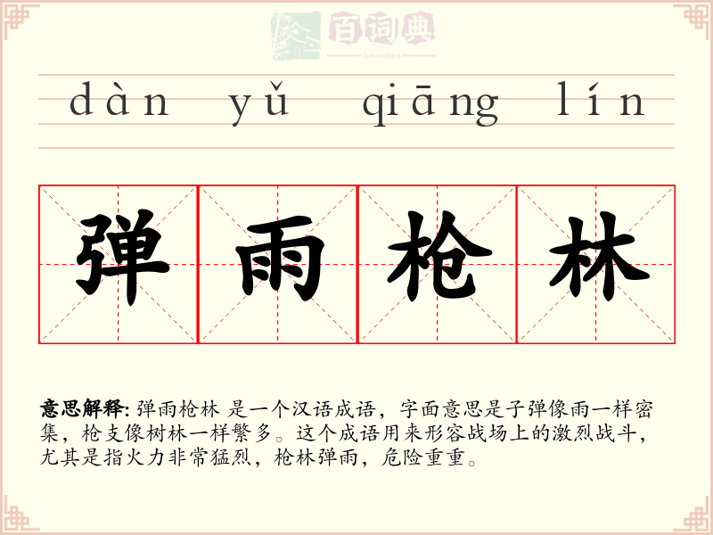 弹雨枪林