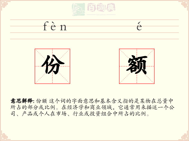 份额
