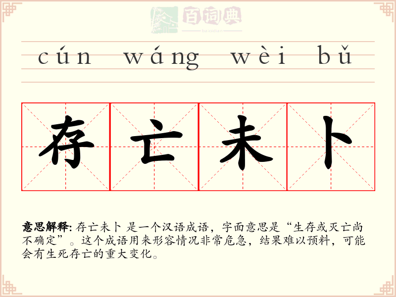 存亡未卜