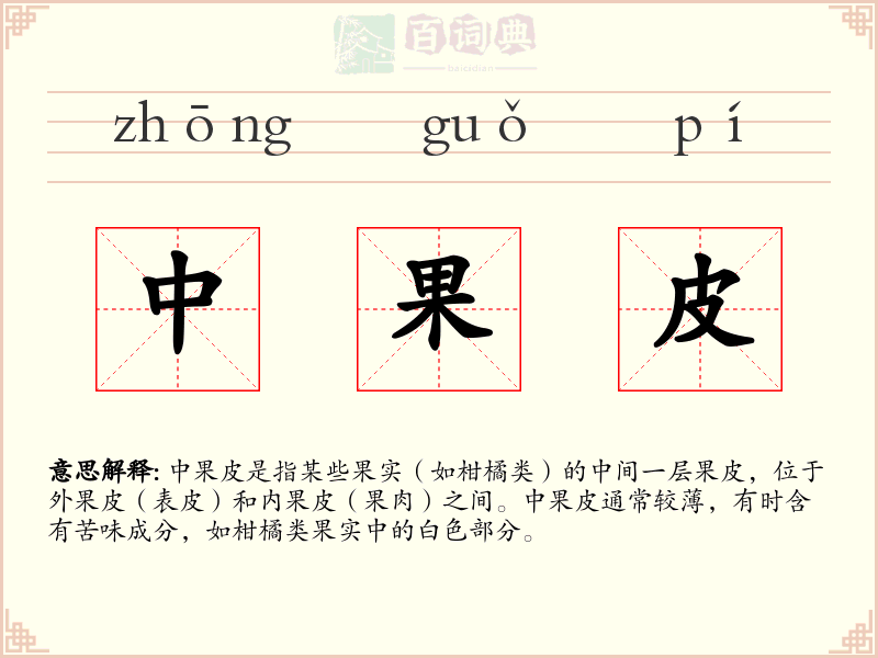 中果皮