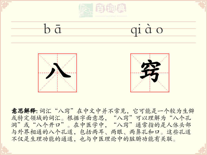 八窍