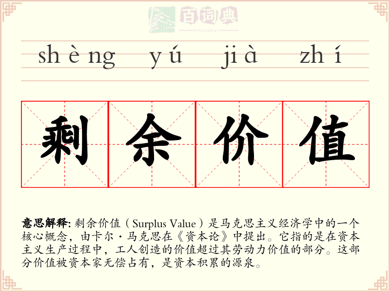 剩余价值