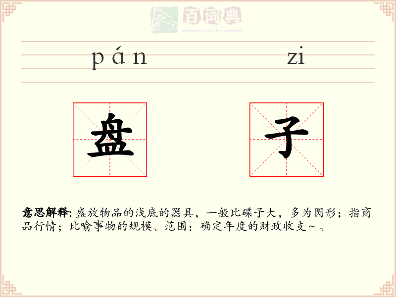 盘子