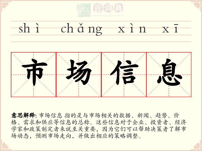 市场信息