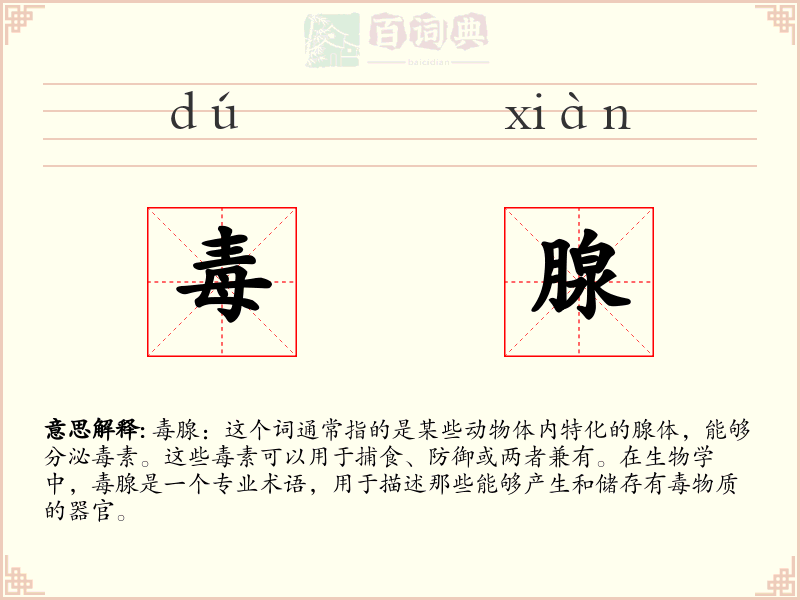 毒腺