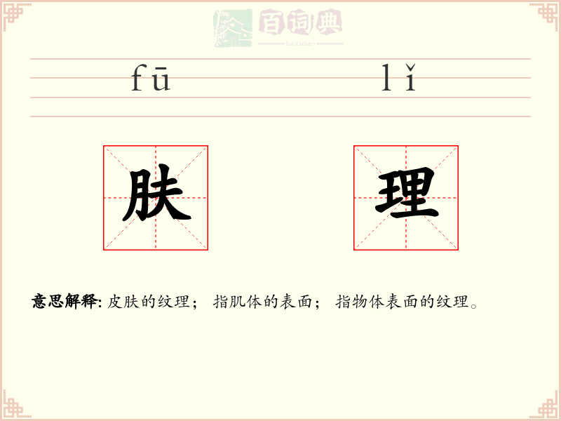 肤理